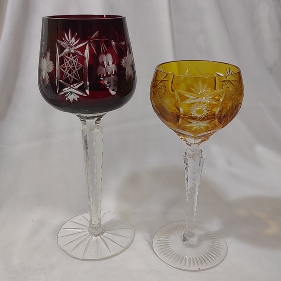 Nachtmann Dining Nachtmanns Traube Amber Cordial And Ruby Cordial